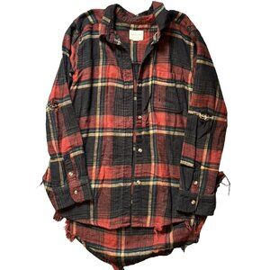 American Eagle Oversized Distressed Flannel - XS
